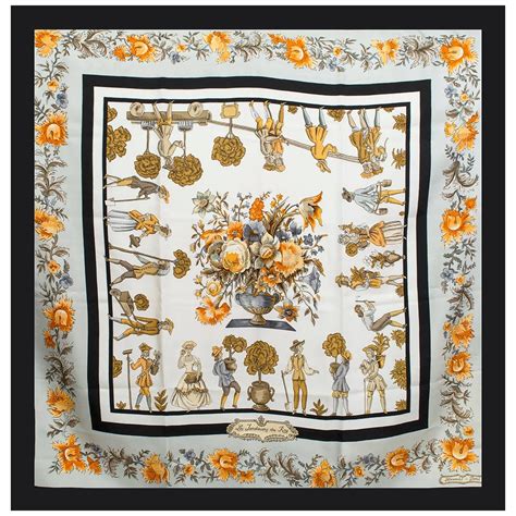 Carré Hermès “Les Jardiniers du Roy” Foulard Scarf 